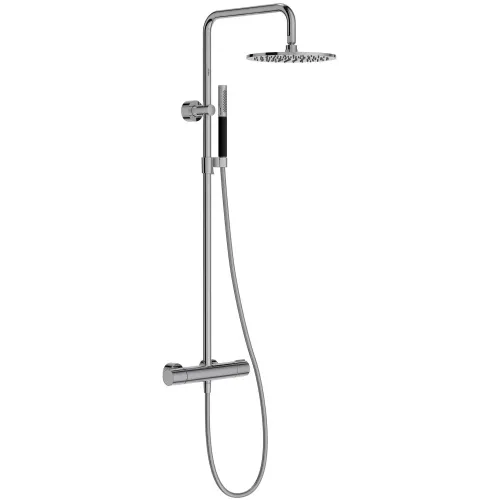 Душевая система без излива Toobi 1 режим, 25 см, round, термостат, верхний душ, с лейкой E8993-CP Jacob Delafon