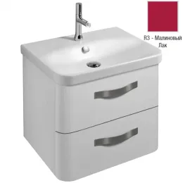 Модуль под раковину Replay 57,5х44,6х47,2 см, малиновый лак, 2 выдвижных ящика EB1045-R3 Jacob Delafon