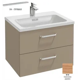 Модуль под раковину Vox 60х46х45,2 см, 2 ящика, ореховое дерево, прямые ручки EB2080-R4-E16 Jacob Delafon