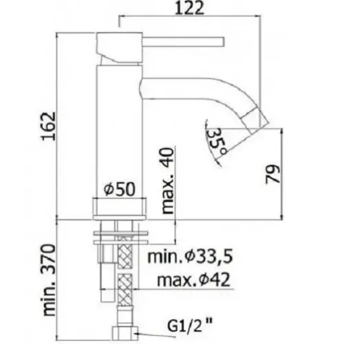 Смеситель для раковины Paffoni Light LIG071CR