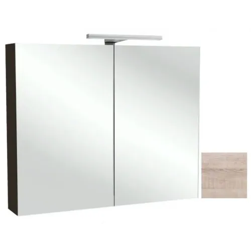 Зеркало Odeon Up 70х65 см, 2 дверцы, серый дуб, со светодиодной подсветкой, с подсветкой EB786RU-E71 Jacob Delafon