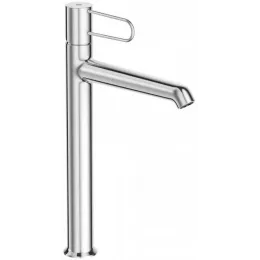 Высокий смеситель на столешницу Odeon Rive Gauche 24 см, неповоротный излив, с донным клапаном E21030-CP-CP Jacob Delafon