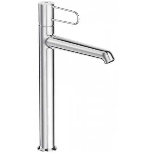 Высокий смеситель на столешницу Odeon Rive Gauche 24 см, неповоротный излив, с донным клапаном E21030-CP-CP Jacob Delafon