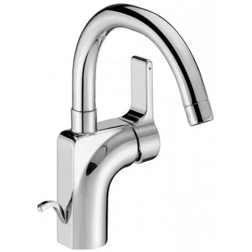 Смеситель для умывальника Singulier поворотный излив, с донным клапаном E10862-CP Jacob Delafon