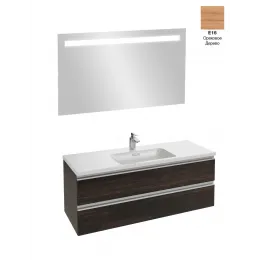 Комплект мебели для ванной Vox 120 см, ореховое дерево, с подсветкой, подвесной монтаж EB1418-NF+EB2021-RA-E16+EXAB112-Z-00 Jacob Delafon