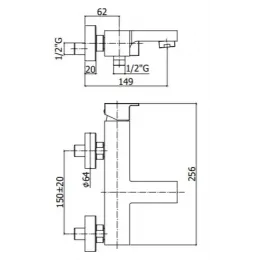 Смеситель для ванны Paffoni Elle EL022NO