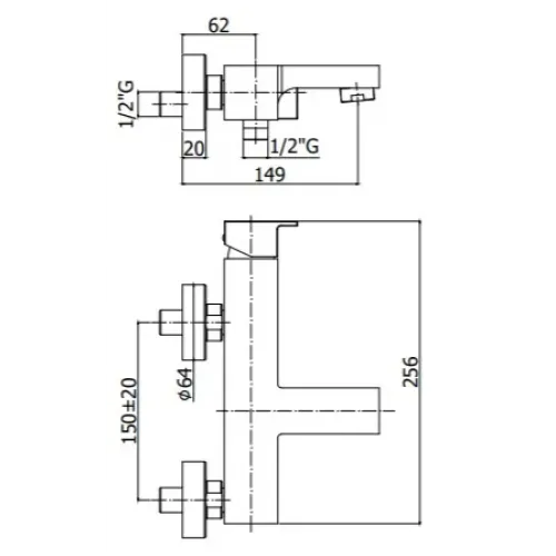 Смеситель для ванны Paffoni Elle EL022NO