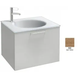 Модуль под раковину Odeon Rive Gauche 60х50,8х45,2 см, 1 ящик, дуб табак, ручка хром EB2510-R5-E52 Jacob Delafon