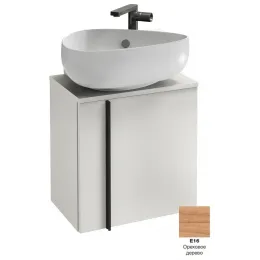 Модуль под раковину Nouvelle Vague 45х30х46,8 см, шарниры справа, 1 полка, ореховое дерево EB3045D-E16 Jacob Delafon