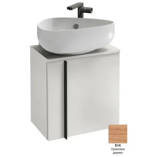 Модуль под раковину Nouvelle Vague 45х30х46,8 см, шарниры справа, 1 полка, ореховое дерево EB3045D-E16 Jacob Delafon