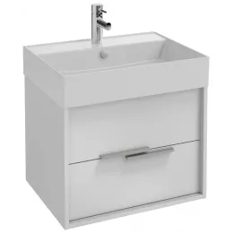 Модуль под раковину Vivienne 60х46х45,2 см, фасад и корпус: белый меламин, ручки хром EB1506-N18-N18 Jacob Delafon