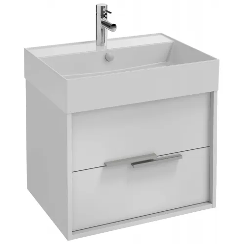 Модуль под раковину Vivienne 60х46х45,2 см, фасад и корпус: белый меламин, ручки хром EB1506-N18-N18 Jacob Delafon