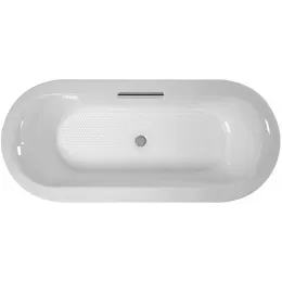 Чугунная ванна Volute 180х80 см, слив в комплекте, овальная, без антискользящего 6D064-00 Jacob Delafon