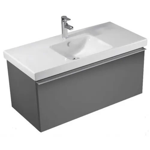 Модуль с раковиной Odeon Up 105 см, серый антрацит меламин, с отверстием для смесителя, подвесной монтаж EB883-N14+E4731-00 Jacob Delafon