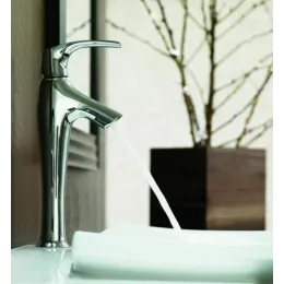 Смеситель для умывальника Symbol неповоротный излив, без донного клапана E19774-CP Jacob Delafon