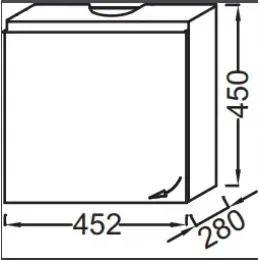 Модуль с раковиной Odeon Up 45 см, квебекский дуб, правосторонний, подвесной монтаж E4760-00+EB999D-E10 Jacob Delafon