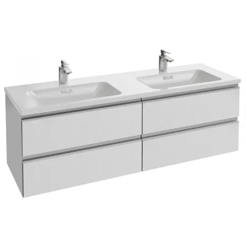 Модуль под раковину Vox 140х46х45,2 см, белый блестящий, 4 ящика, встроенные ручки EB2020-RA-G1C Jacob Delafon