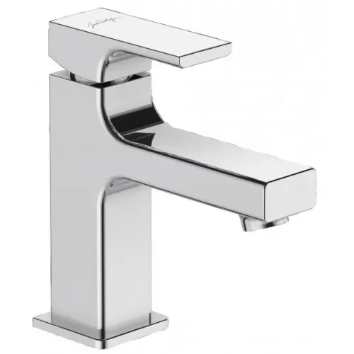 Смеситель для умывальника Strayt низкий, неповоротный излив, без донного клапана E8919-CP Jacob Delafon