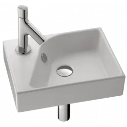 Подвесная раковина Formilia 40х30х8,5 см, с 1 отверстием под смеситель, санфарфор E4786-00 Jacob Delafon