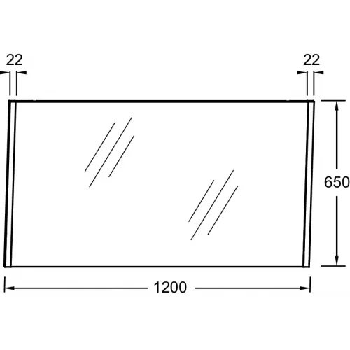 Зеркало Sherwood 120х65 см, натуральный дуб EB1838RU-P6 Jacob Delafon