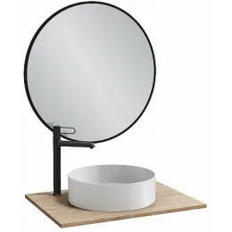 Зеркало Odeon Rive Gauche 90х90 см, черный сатин EB1268-S14 Jacob Delafon