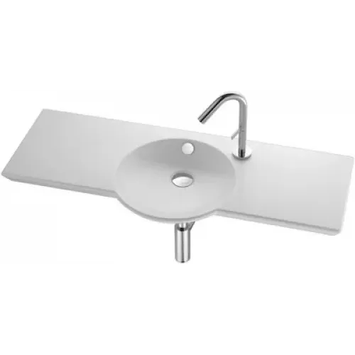 Подвесная раковина Formilia Spherik 100х41х15 см, 1 отверстие для смесителя с правой стороны., санфарфор E4508-00 Jacob Delafon