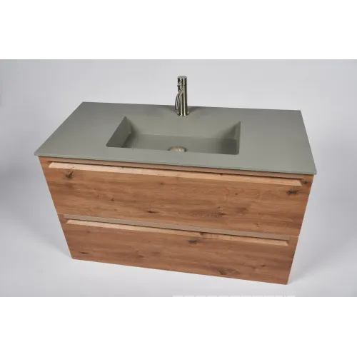 Тумба с раковиной INDA Piccadilly 80RC Cemento