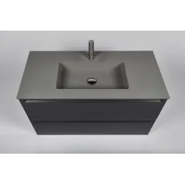 Тумба с раковиной INDA Piccadilly 100MG Cemento