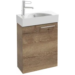 Модуль под раковину Odeon Rive Gauche 48,5х21,3х59,1 см, левосторонний, дуб табак, ручка хром EB2581G-R5-E52 Jacob Delafon