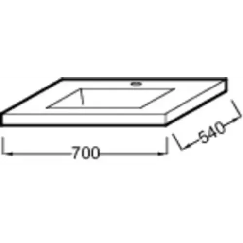 Накладная раковина Sobro 70х54х21 см, с отверстием под смеситель, санфарфор, с отв. под смеситель 4560RU-00 Jacob Delafon