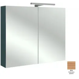 Зеркало 80х65 см, с розеткой, ореховое дерево, с подсветкой EB1364-E16 Jacob Delafon