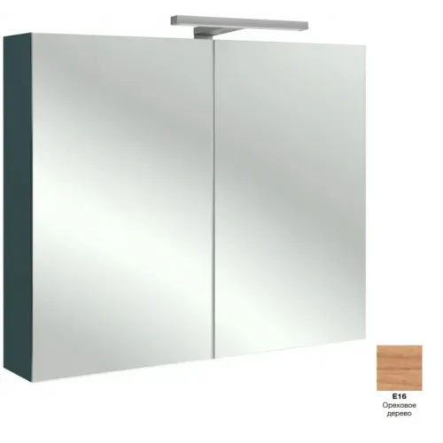 Зеркало 80х65 см, с розеткой, ореховое дерево, с подсветкой EB1364-E16 Jacob Delafon