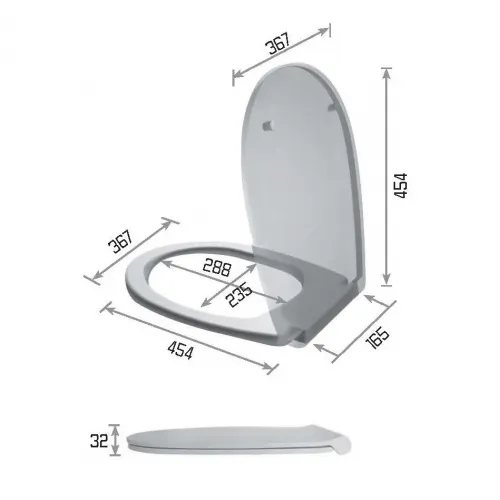 Крышка с сиденьем Galassia EDEN 7254