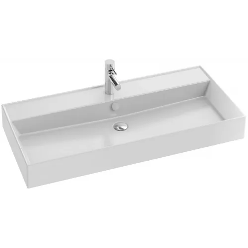 Подвесная раковина Vivienne 101х46,3х12 см, санфарфор, с отв. под смеситель EXBJ112-00 Jacob Delafon