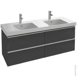 Модуль с раковиной Odeon Up 140 см, серый антрацит, подвесной монтаж E4779-00+EB997-N14 Jacob Delafon