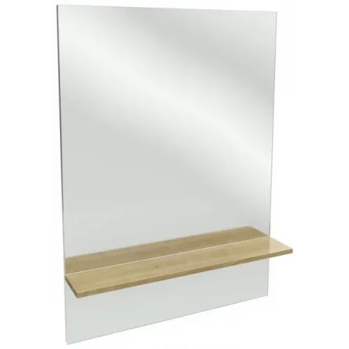 Зеркало Struktura 79х107,2 см, ореховое дерево, высокое, с полочкой EB1213-E16 Jacob Delafon