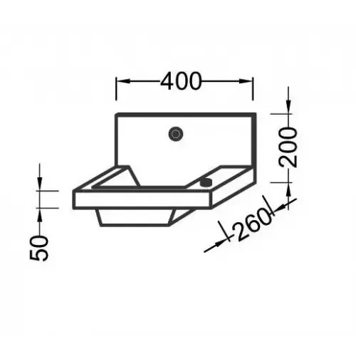 Модуль с раковиной Pop laminar 40 см, белый лак, подвесной монтаж EB406-00 Jacob Delafon