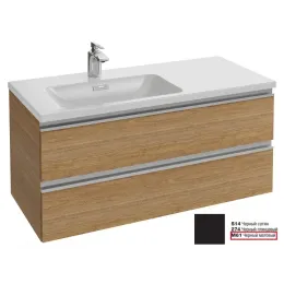 Модуль под раковину Vox 100х46х45,2 см, 2 ящика, черный матовый, встроенные ручки EB2025-RA-M61 Jacob Delafon