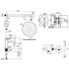 Комплект для душа Plumberia Selection IXO KITXO15BO53
