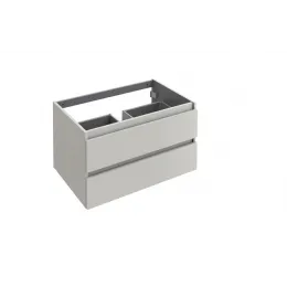 Модуль под раковину Parallel 80х50х44,6 см, белый блестящий, 2 выдвижных ящика с отверстием для сифона EB1703-N18 Jacob Delafon