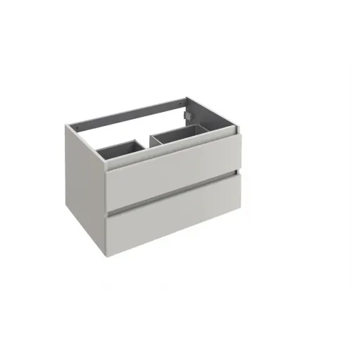 Модуль под раковину Parallel 80х50х44,6 см, белый блестящий, 2 выдвижных ящика с отверстием для сифона EB1703-N18 Jacob Delafon