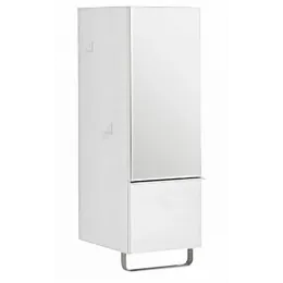 Шкаф Odeon Up 35х34х96 см, белый блестящий, 1 ящик, 1 зеркальная дверца, шарниры слева, левый EB893G-N18 Jacob Delafon