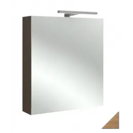 Зеркало Odeon Up 60х65 см, левый, ореховое дерево, с подсветкой, с подсветкой EB795GRU-E16 Jacob Delafon