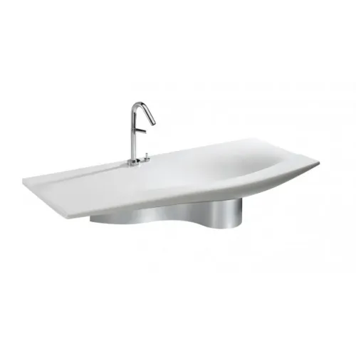 Подвесная раковина Stillness 120х52х10 см, с отверстием для смесителя, без отверстия для ручки донного клапана, санфарфор E1292-09-00 Jacob Delafon