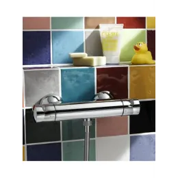 Настенный смеситель без излива Stomb без лейки, термостат E71070-CP Jacob Delafon