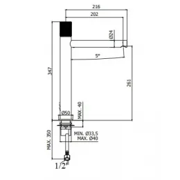 Смеситель для раковины Paffoni Jo JO081CR