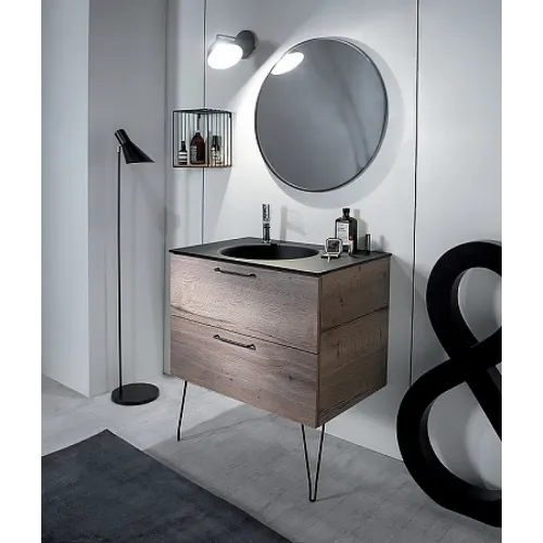 Зеркало Odeon Rive Gauche 90х90 см, черный сатин EB1268-S14 Jacob Delafon