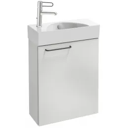 Модуль под раковину Odeon Rive Gauche 48,5х21,3х59,1 см, правосторонний, белый глянцевый, ручка чёрная EB2581D-R9-N18 Jacob Delafon