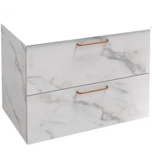 Модуль под раковину Odeon Rive Gauche 80х50,8х56,8 см, белый мрамор, ручки хром EB2522-R5-NR4 Jacob Delafon