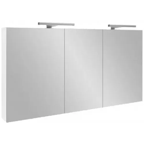 Зеркало 140х65 см, 3 дверцы, белый блестящий лак, со светодиодной подсветкой, с подсветкой EB789RU-G1C Jacob Delafon